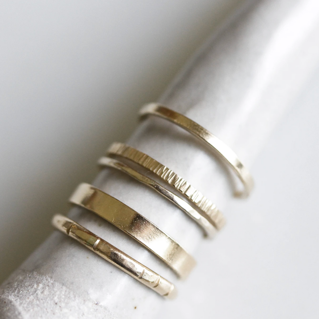 14K Gold Stacker Ring