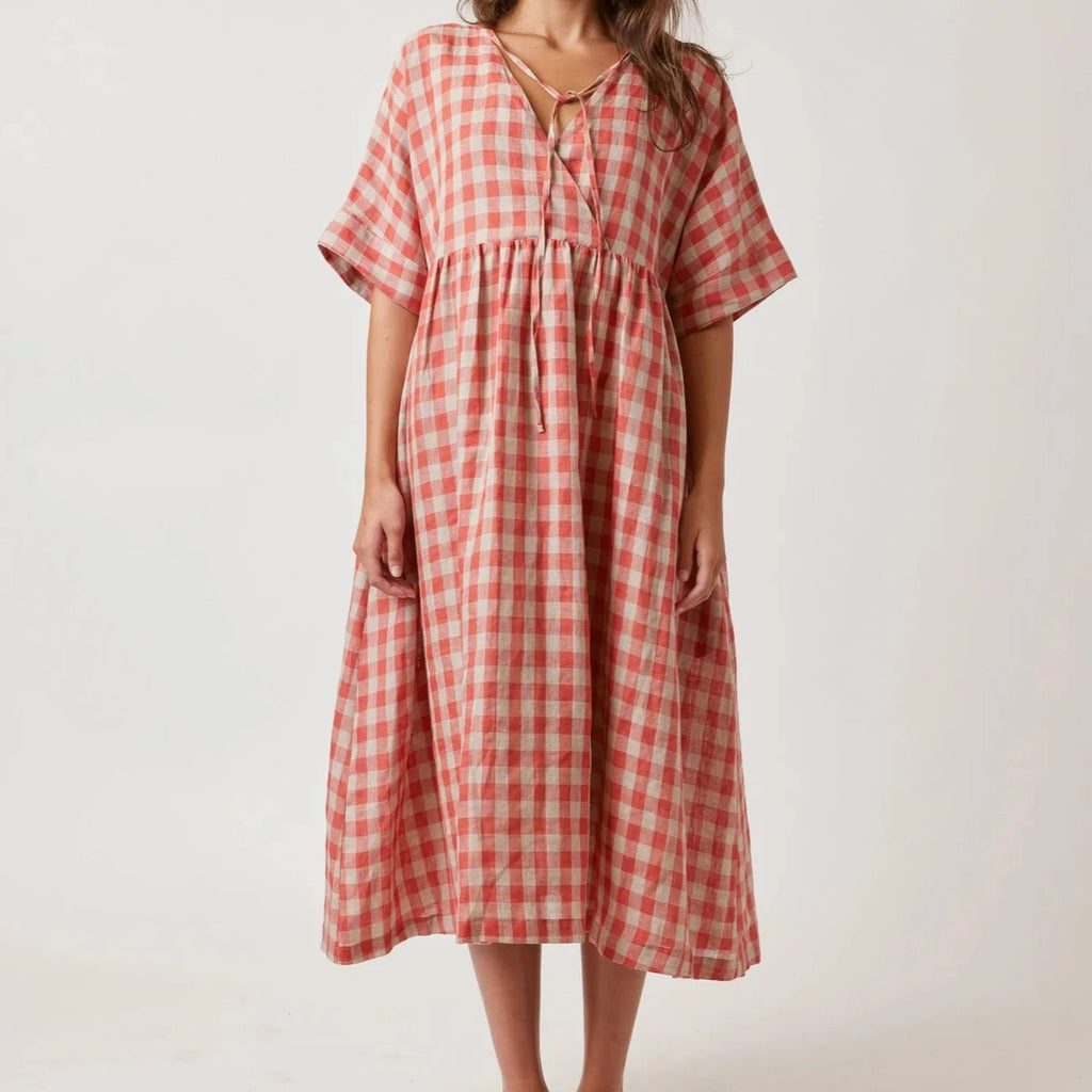 Drop Sleeve Loose Linen Dress Manna Drop Sleeve Loose Linen Dress Manna